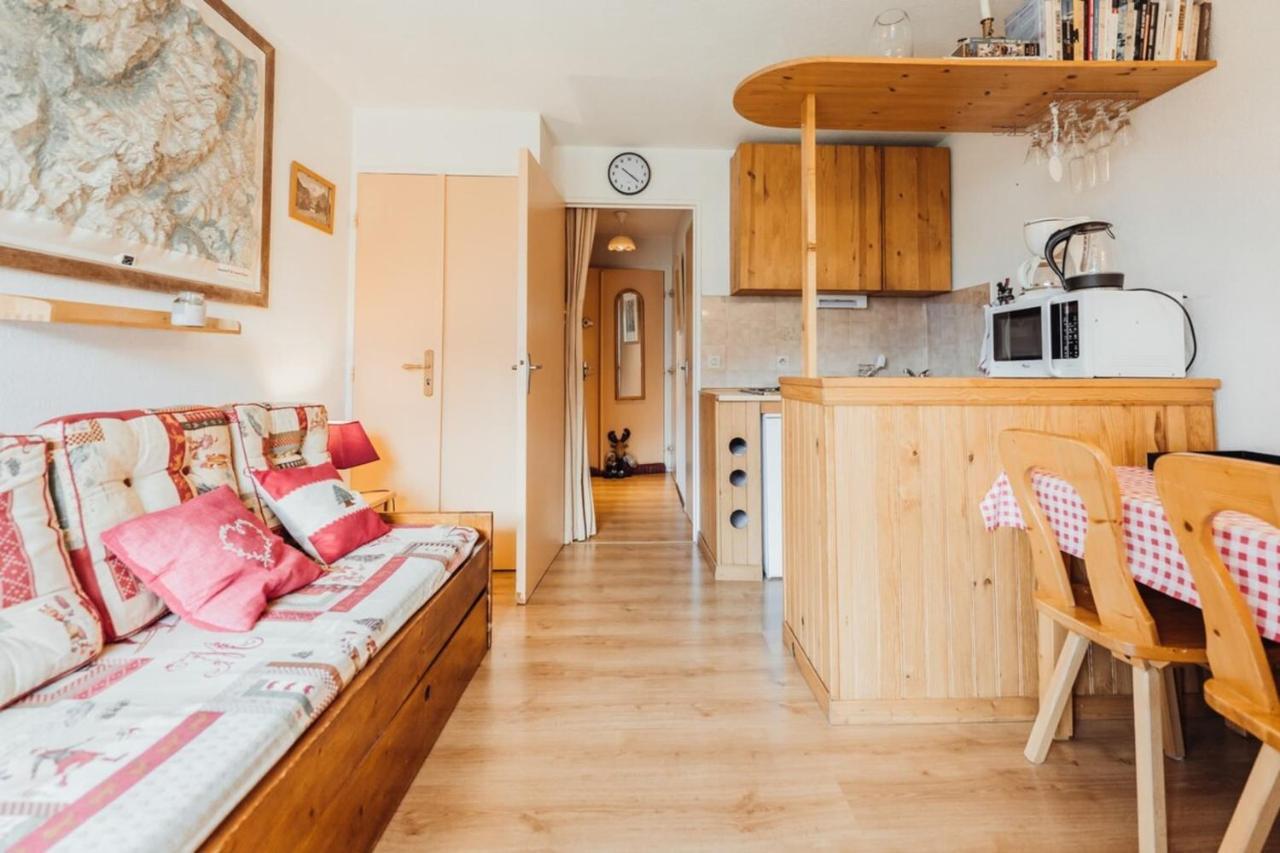 Furnished Studio At The Foot Of The Slopes With A Balcony & Mountains View Appartement Saint-Gervais-les-Bains Buitenkant foto